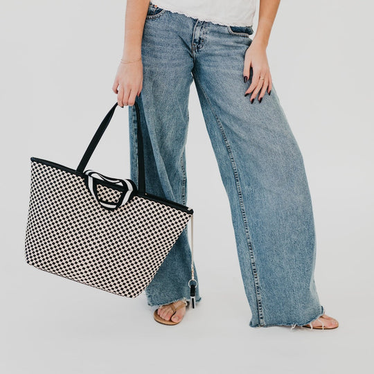 Woven Tiffany Organizer Tote Bag - MELISSA JEAN