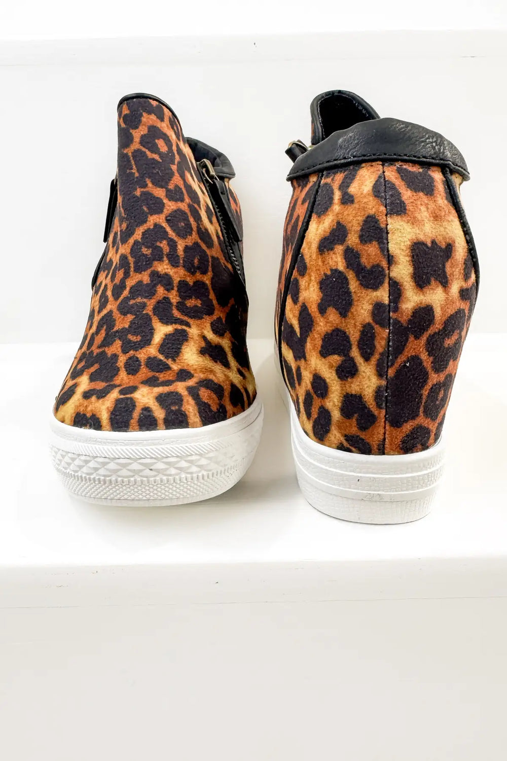 Timmibelle Hidden Sneaker Wedge in Leopard - 120 Sneakers