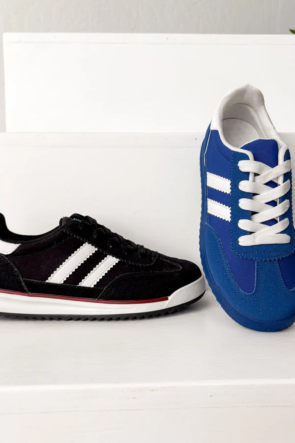 Tokyo Dual Stripe Sneakers in Blue - 120 Sneakers