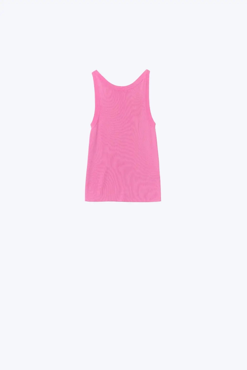 Q2 Top Comfy côtelé à col bateau en fuchsia