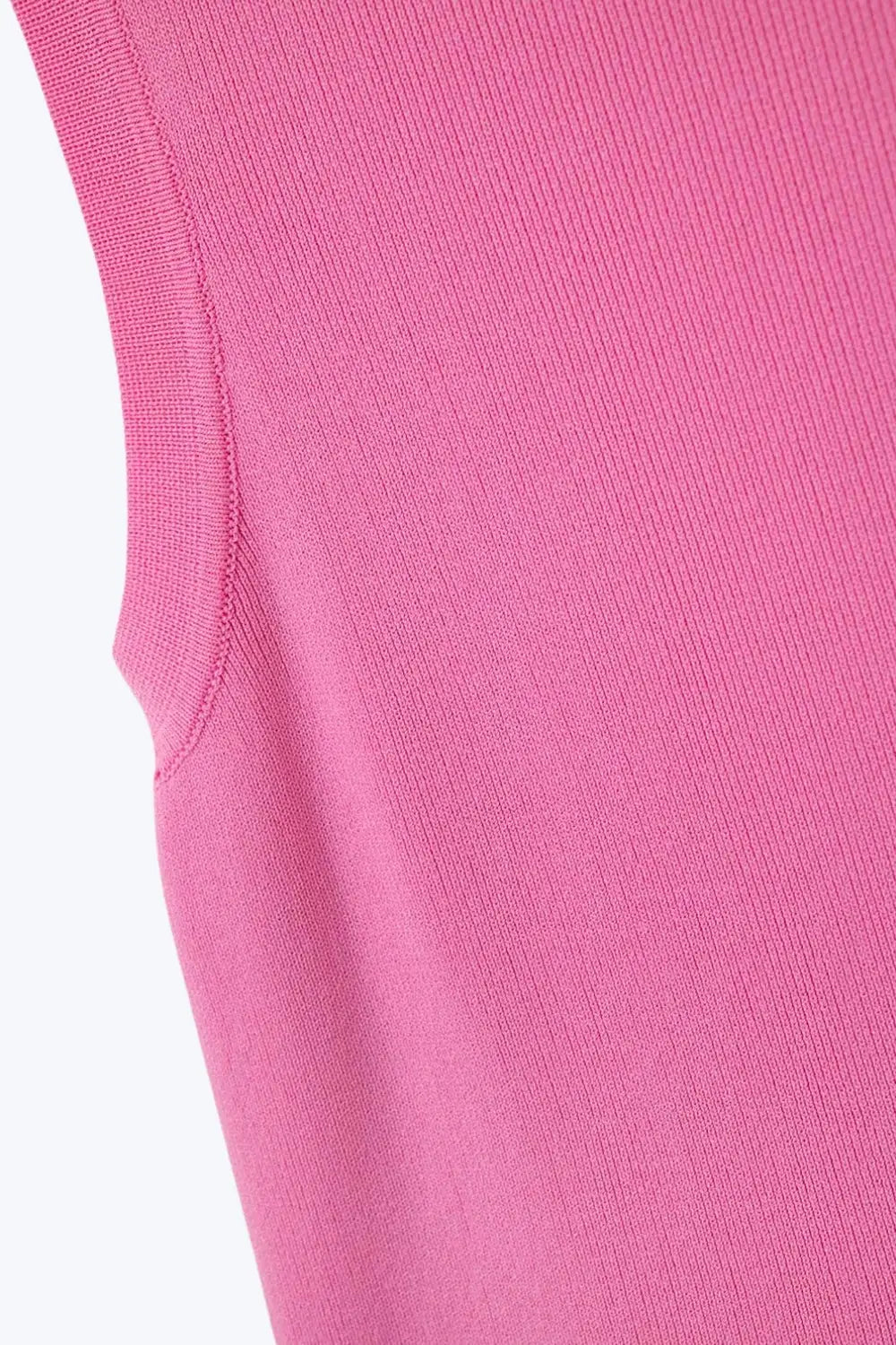 Top Comfy côtelé à col bateau en fuchsia - One Size / fuchsia