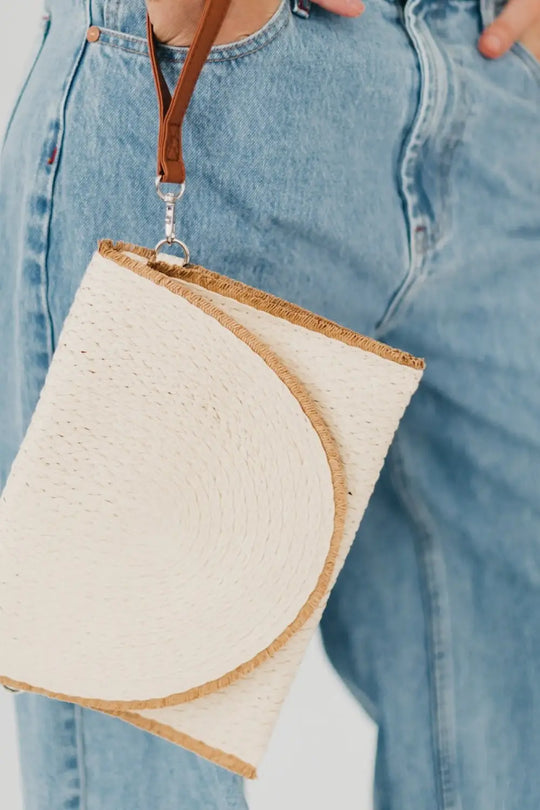 Turks and Caicos Crossbody Clutch Bag - Cream - Clutch