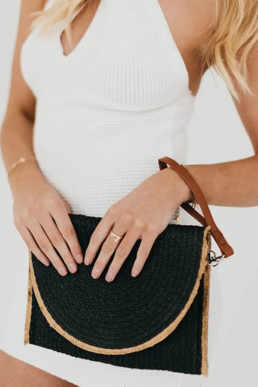 Turks and Caicos Crossbody Clutch Bag - Black - Clutch