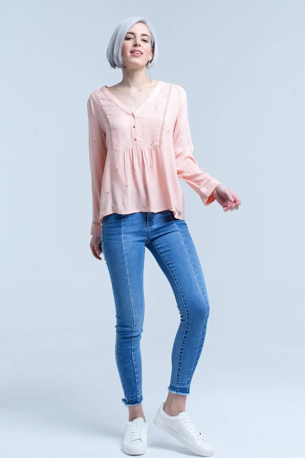 Two tone denim jean - Jeans