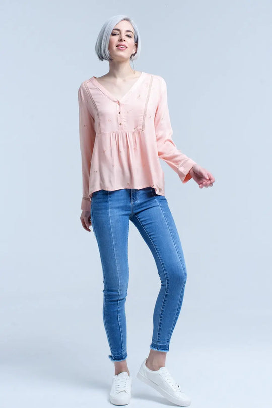 Two tone denim jean - Jeans