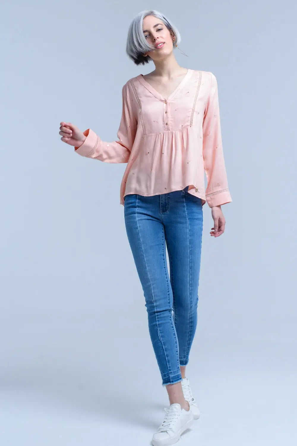Two tone denim jean - Jeans