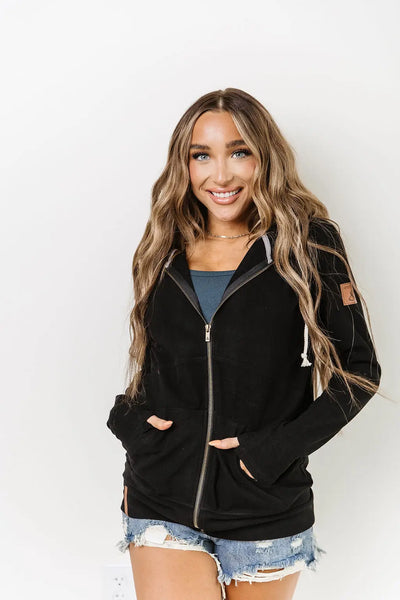 Performance Fleece FullZip Sweatshirt - Obsidian - Tops