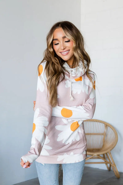 DoubleHood™ Sweatshirt - Lazy Daisy - Tops
