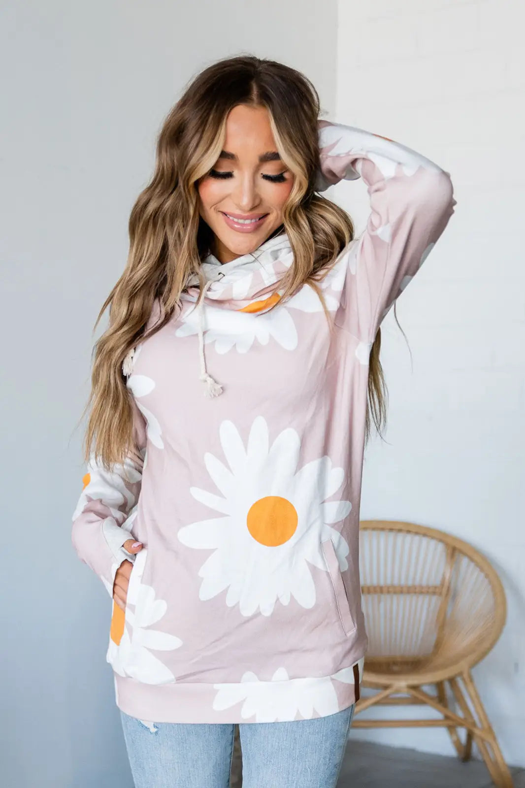 DoubleHood™ Sweatshirt - Lazy Daisy - Tops