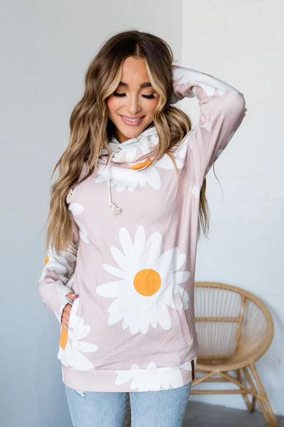 DoubleHood™ Sweatshirt - Lazy Daisy - Tops