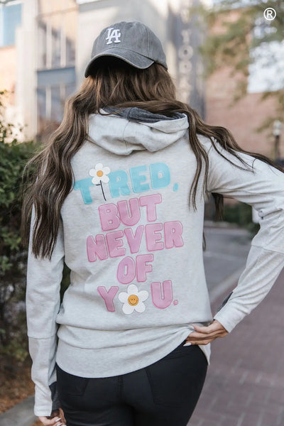 DoubleHood™ Sweatshirt - Tired But Never Of You - Tops