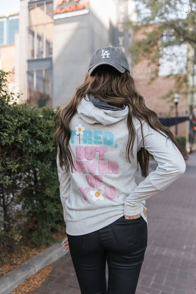 DoubleHood™ Sweatshirt - Tired But Never Of You - Tops