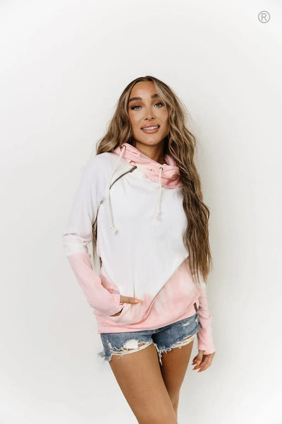 DoubleHood™ Sweatshirt - To Dye For Pink - Tops