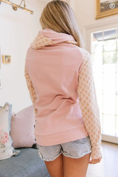DoubleHood™ Sweatshirt - Sweet Grapefruit - Tops