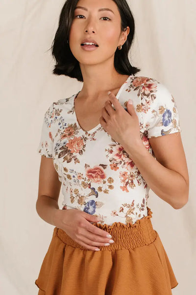 Floral Bodysuit - Tops