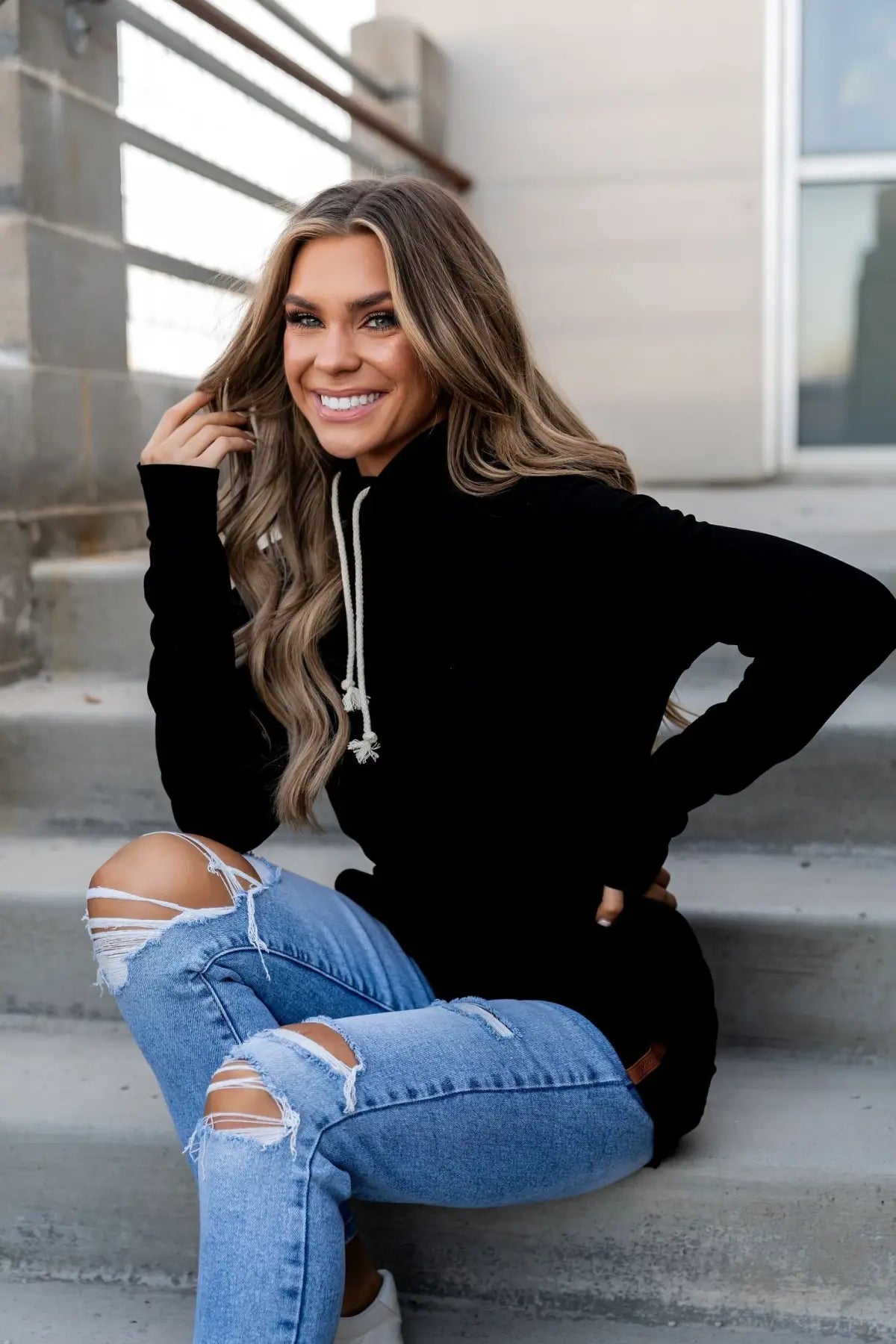 Performance Fleece DoubleHood™ Sweatshirt - Poppy Seed - Tops