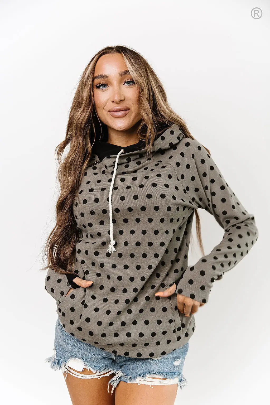 DoubleHood™ Sweatshirt- Midnight Kiss - Tops