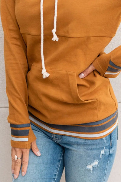 CowlNeck Sweatshirt - Mad About You Mustard - Tops