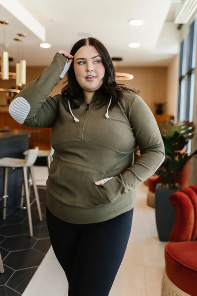 HalfZip Sweatshirt - Love Lines - Tops