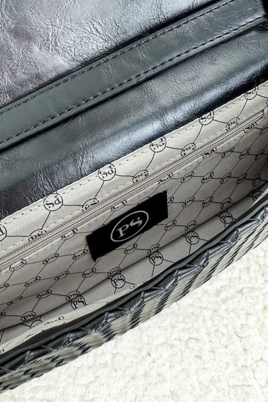 Urban Foldover Woven Clutch Crossbody - Crossbody Bag