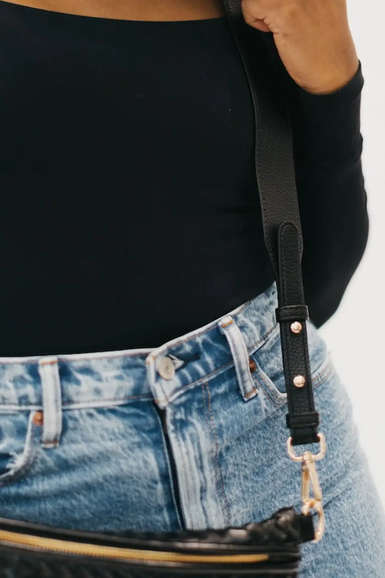 Valerie Vegan Leather Strap - Black - Straps