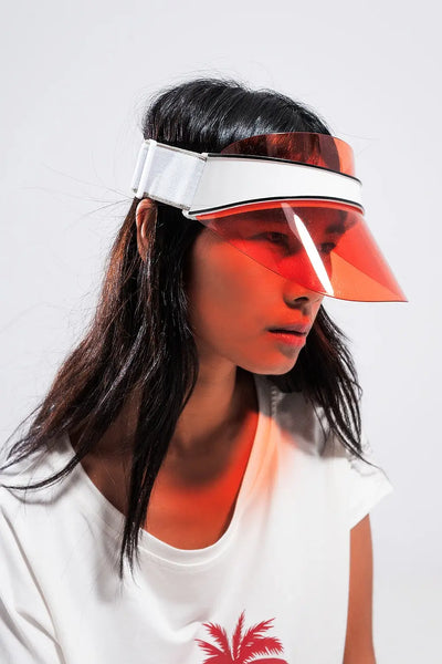 Visor cap in red - One Size / Red