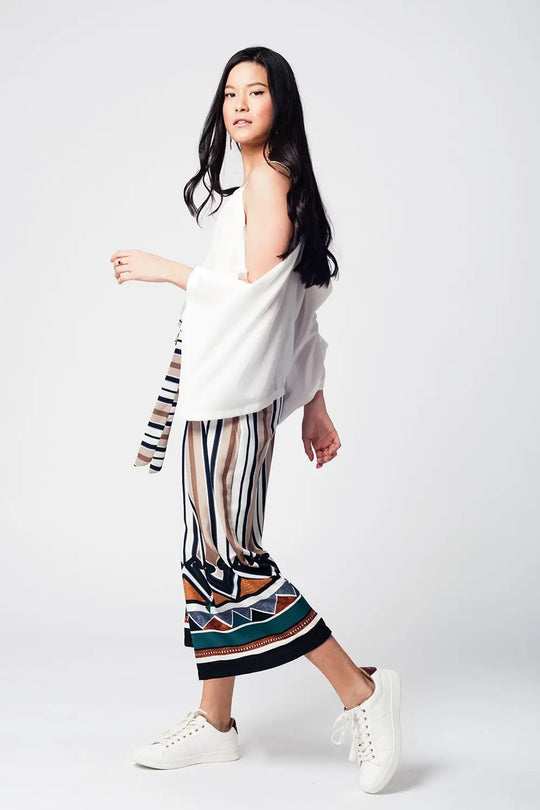 White cold shoulders top - Shirts
