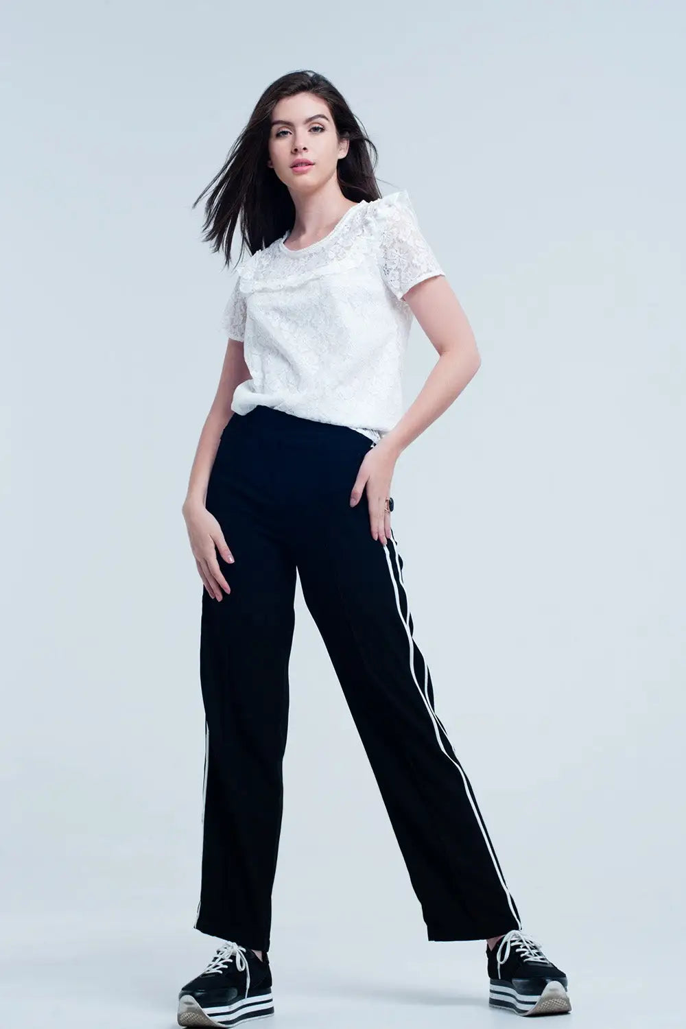 White embroidered top - Shirts