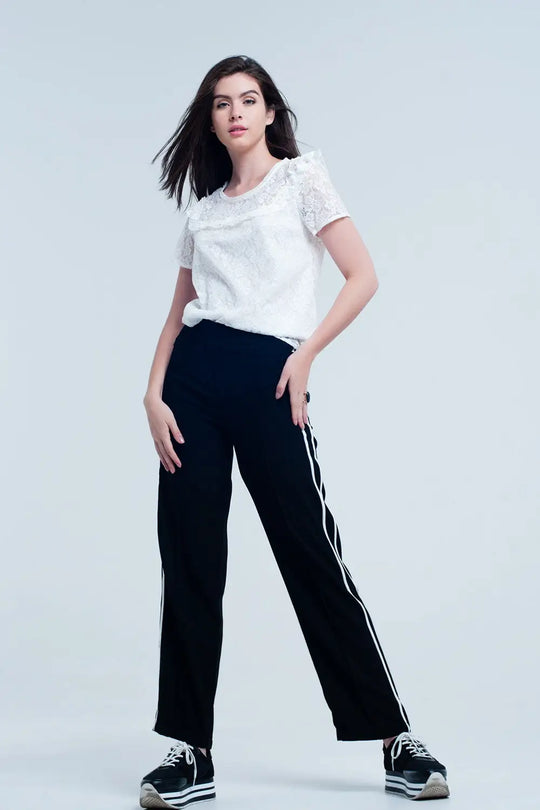 White embroidered top - Shirts