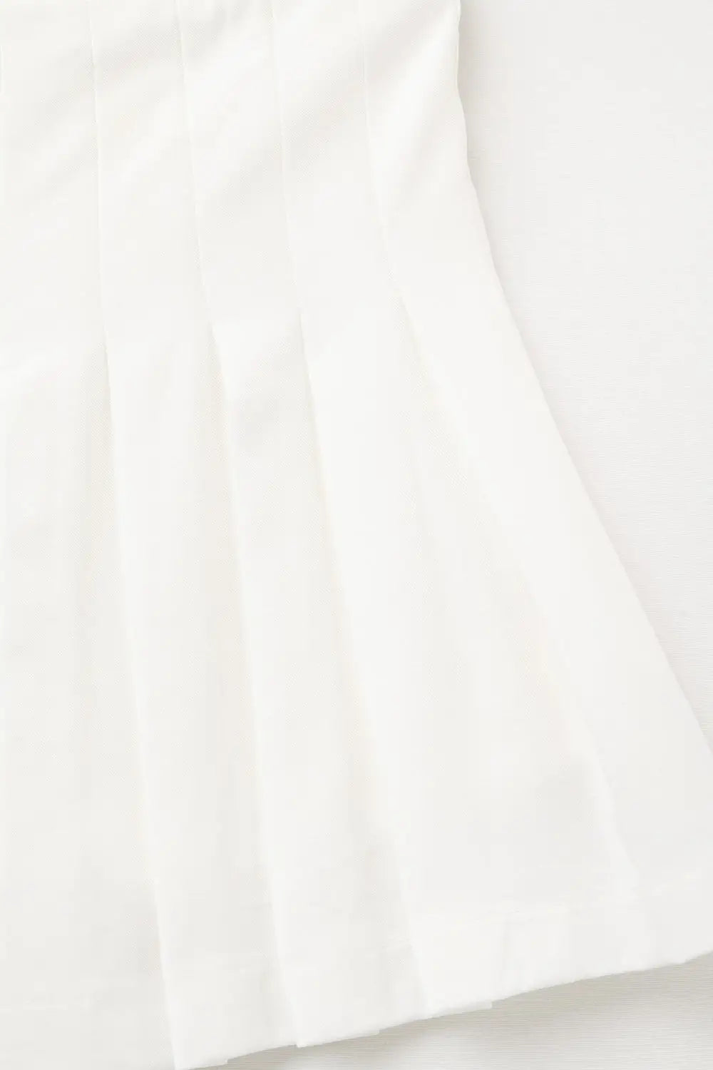 white pleated mini skirt - Skirts