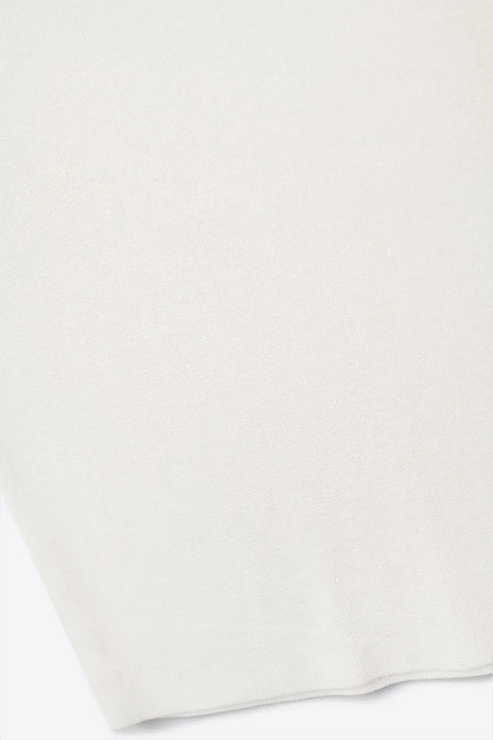 White ribbed knit top with V-neck and spaghetti straps - One Size / White - Sweaters