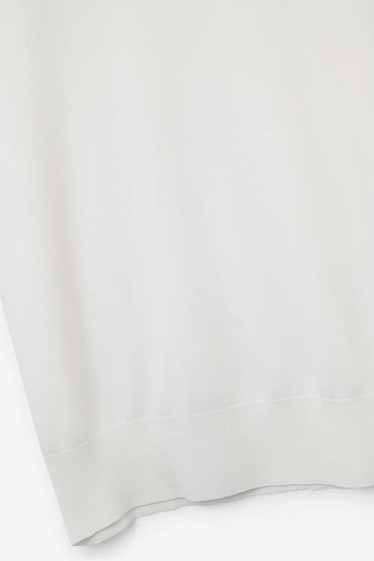 White turtleneck sweater with fitted short sleeves - One Size / White - Sweaters