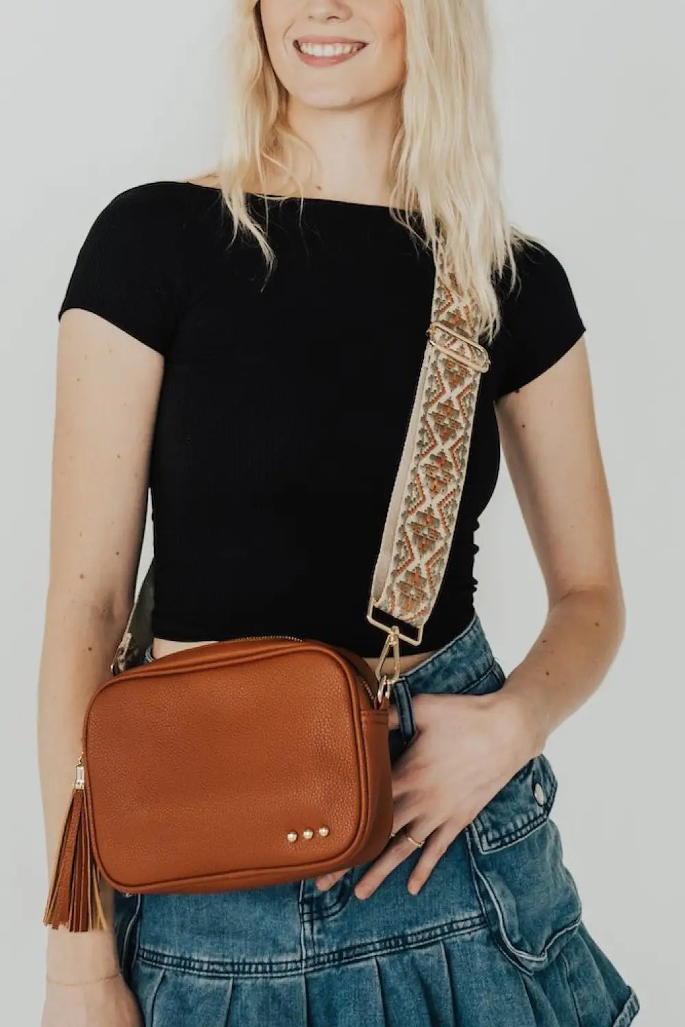 Willow Camera Crossbody Bag - Brown - Crossbody Bag