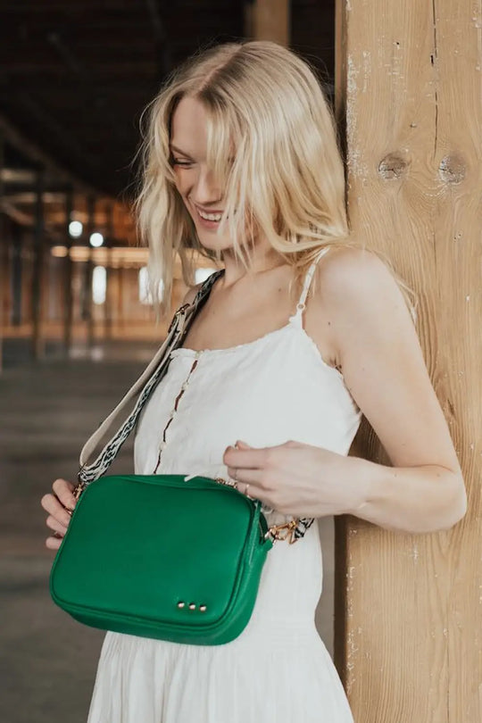Willow Camera Crossbody Bag - Green - Crossbody Bag