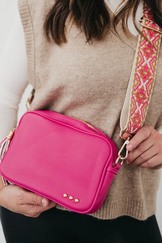 Willow Camera Crossbody Bag - Pink - Crossbody Bag