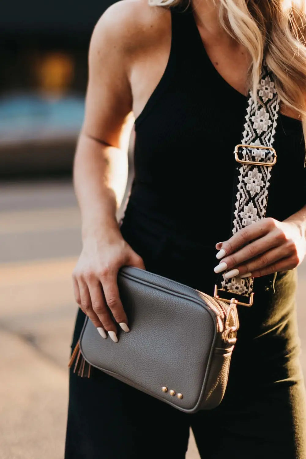 Willow Camera Crossbody Bag - Gray - Crossbody Bag