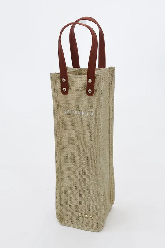 Gifted Canvas Reusable Wine Tote - Natural / Put A Cork In It - Pouch