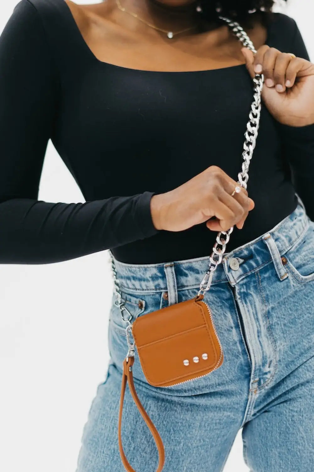 Winnie Wallet Chain Bag - Brown - Wallet