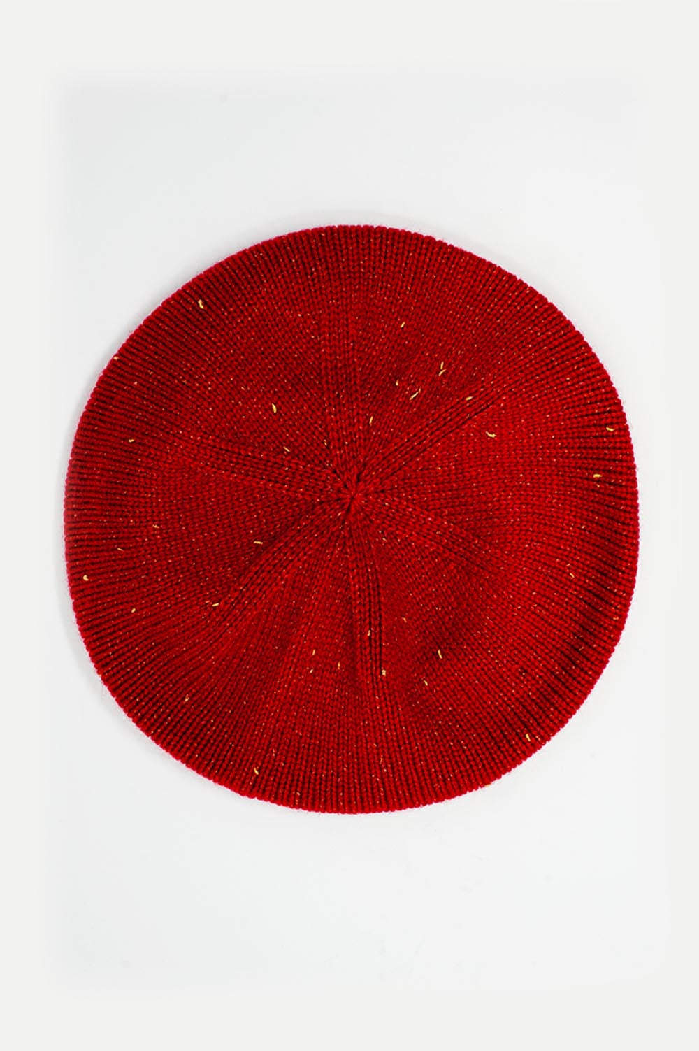 Wool beret in red