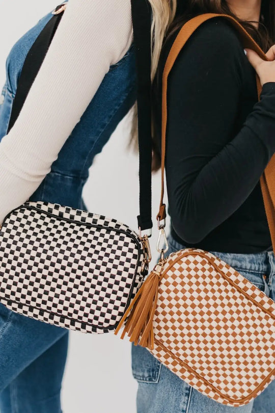 Woven Willow Camera Crossbody Bag