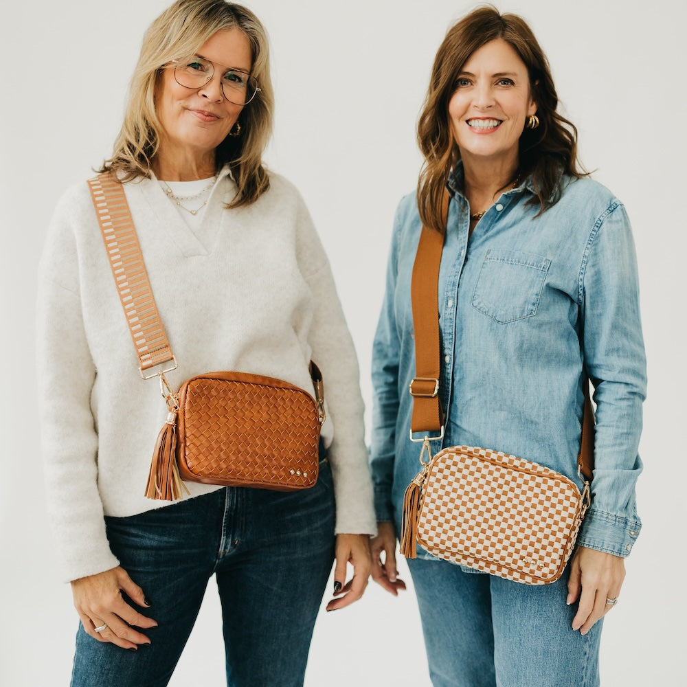 Woven Willow Camera Crossbody Bag - MELISSA JEAN