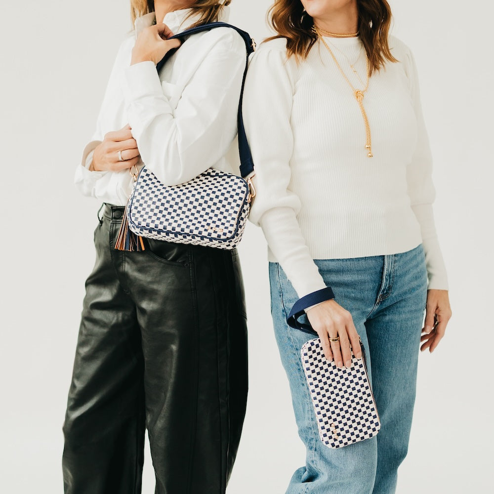 Woven Willow Camera Crossbody Bag