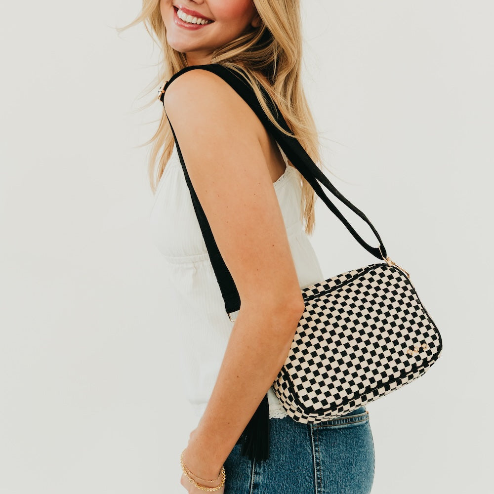 Woven Willow Camera Crossbody Bag - MELISSA JEAN