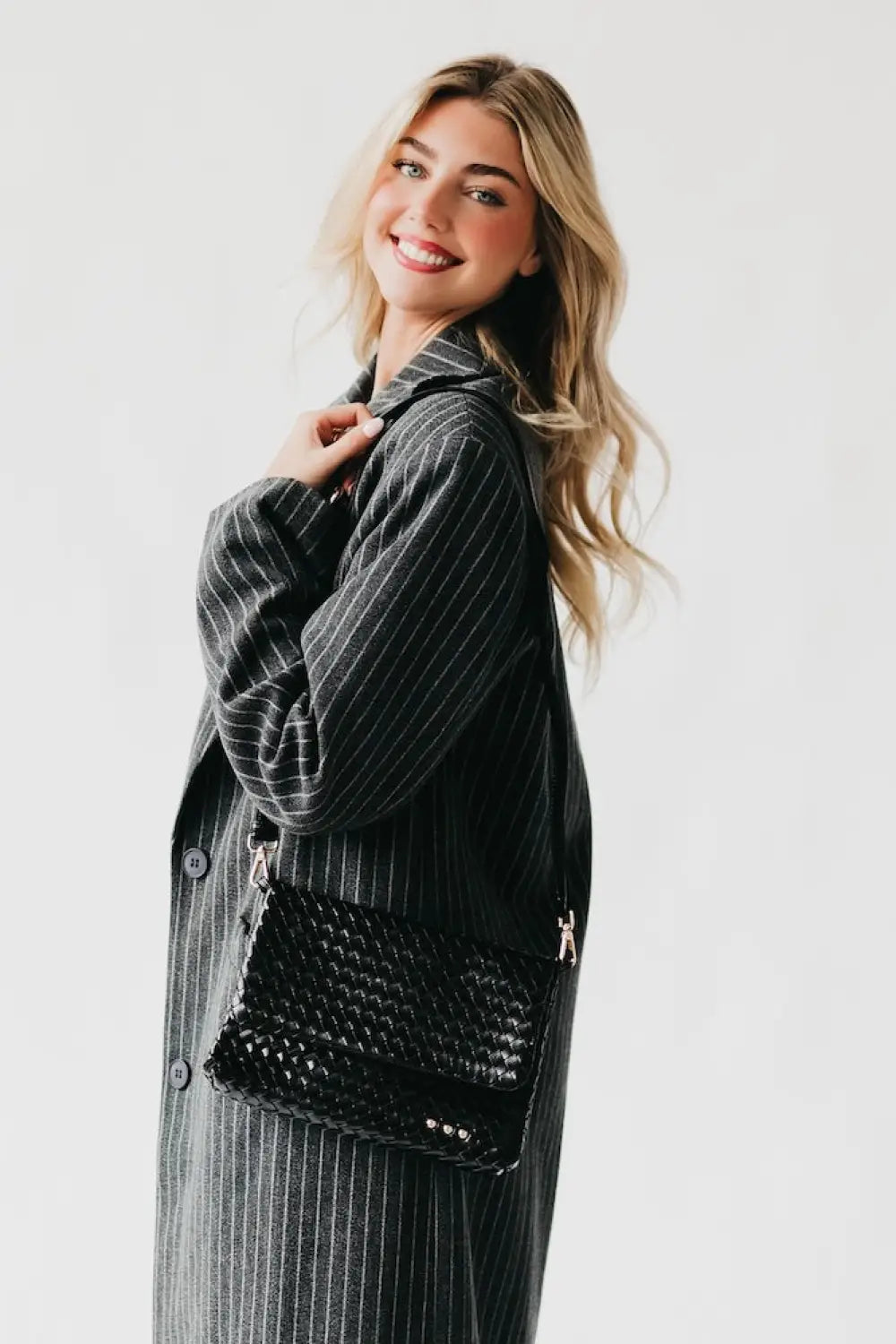 Wrenlee Woven Flap Crossbody