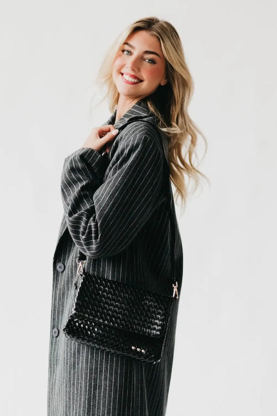 Wrenlee Woven Flap Crossbody