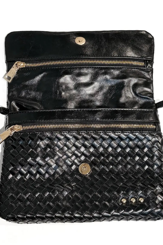 Wrenlee Woven Flap Crossbody