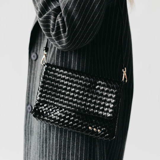 Wrenlee Woven Flap Crossbody