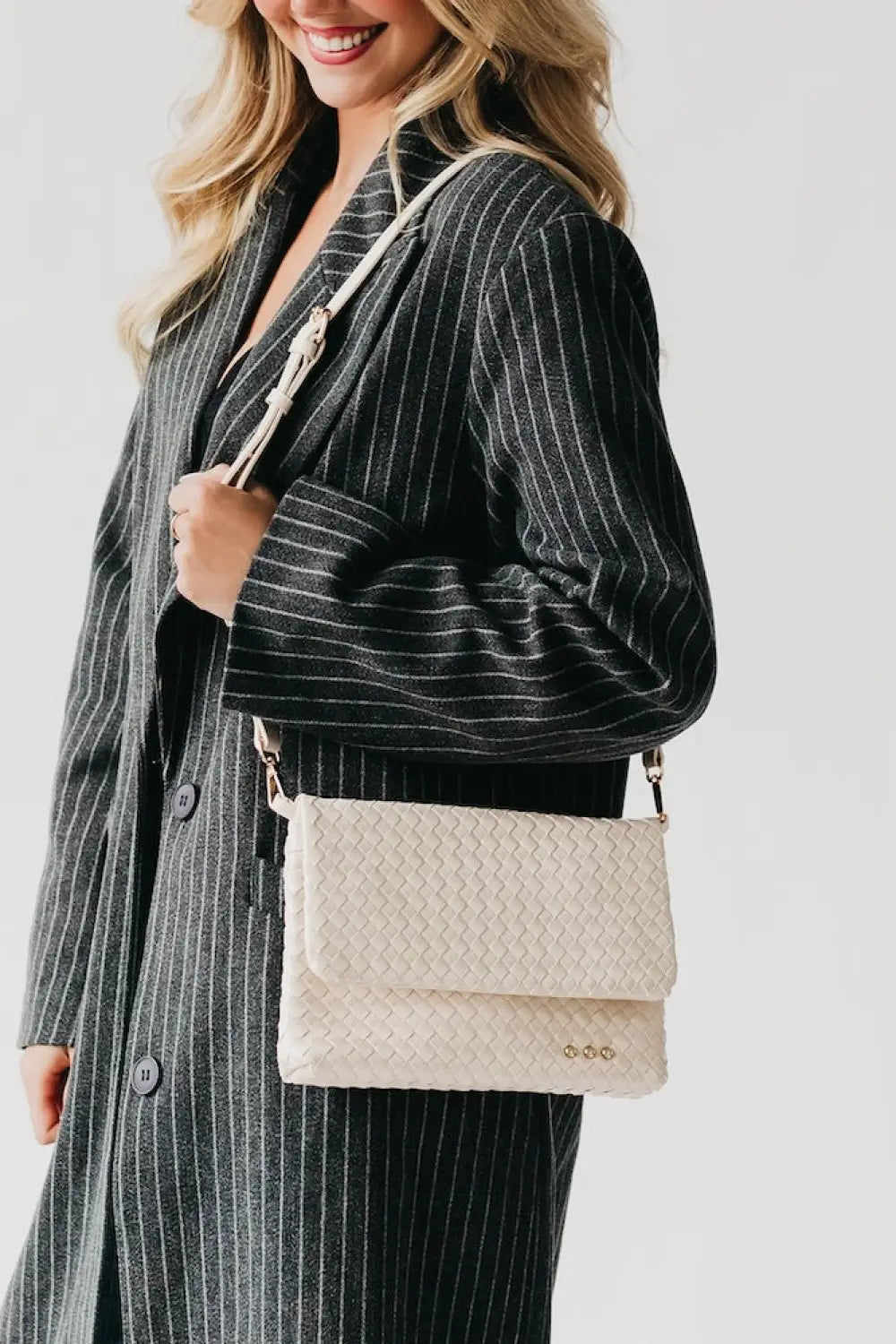 Wrenlee Woven Flap Crossbody