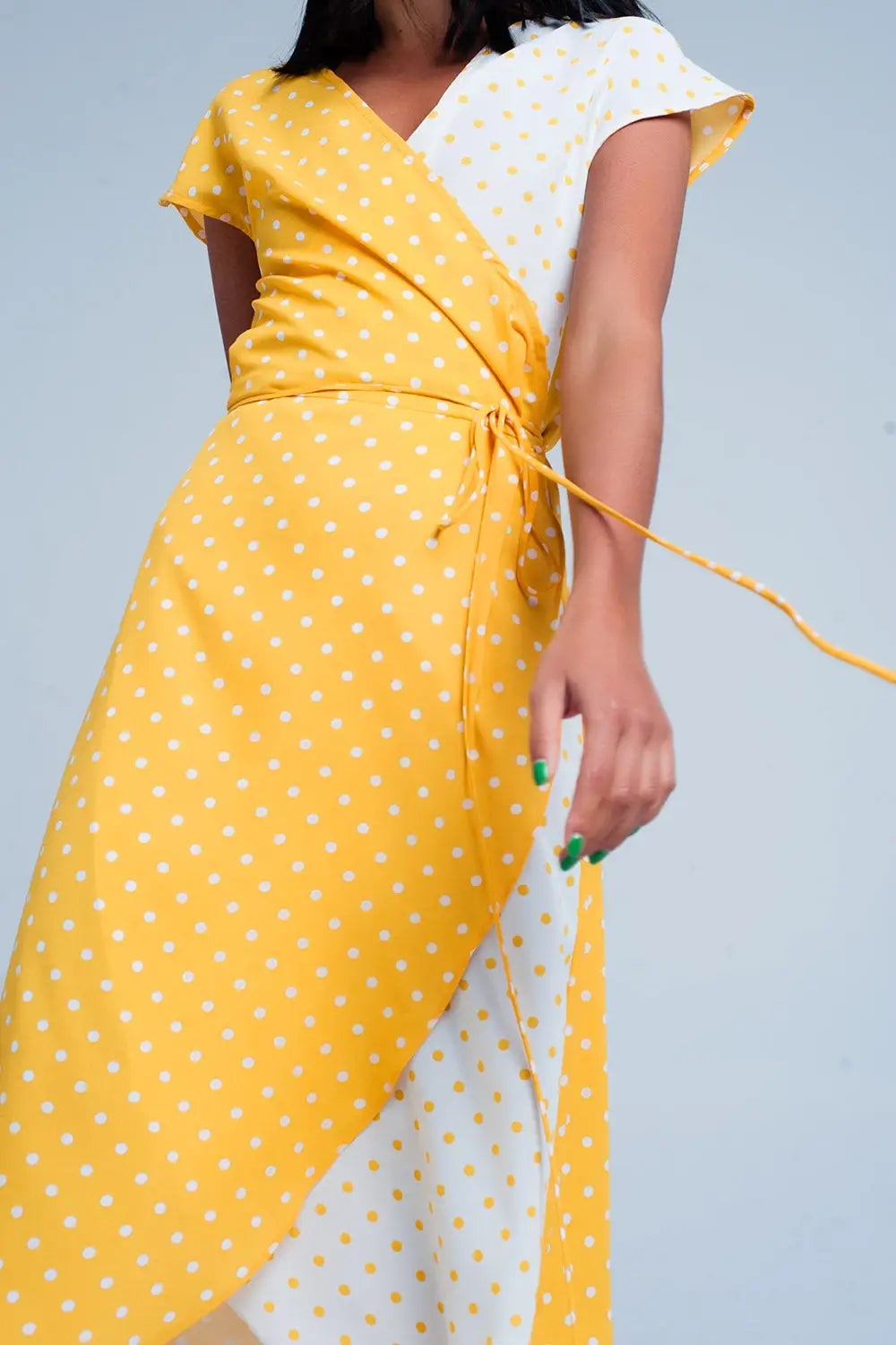 Yellow dress with polka dots - Dresses