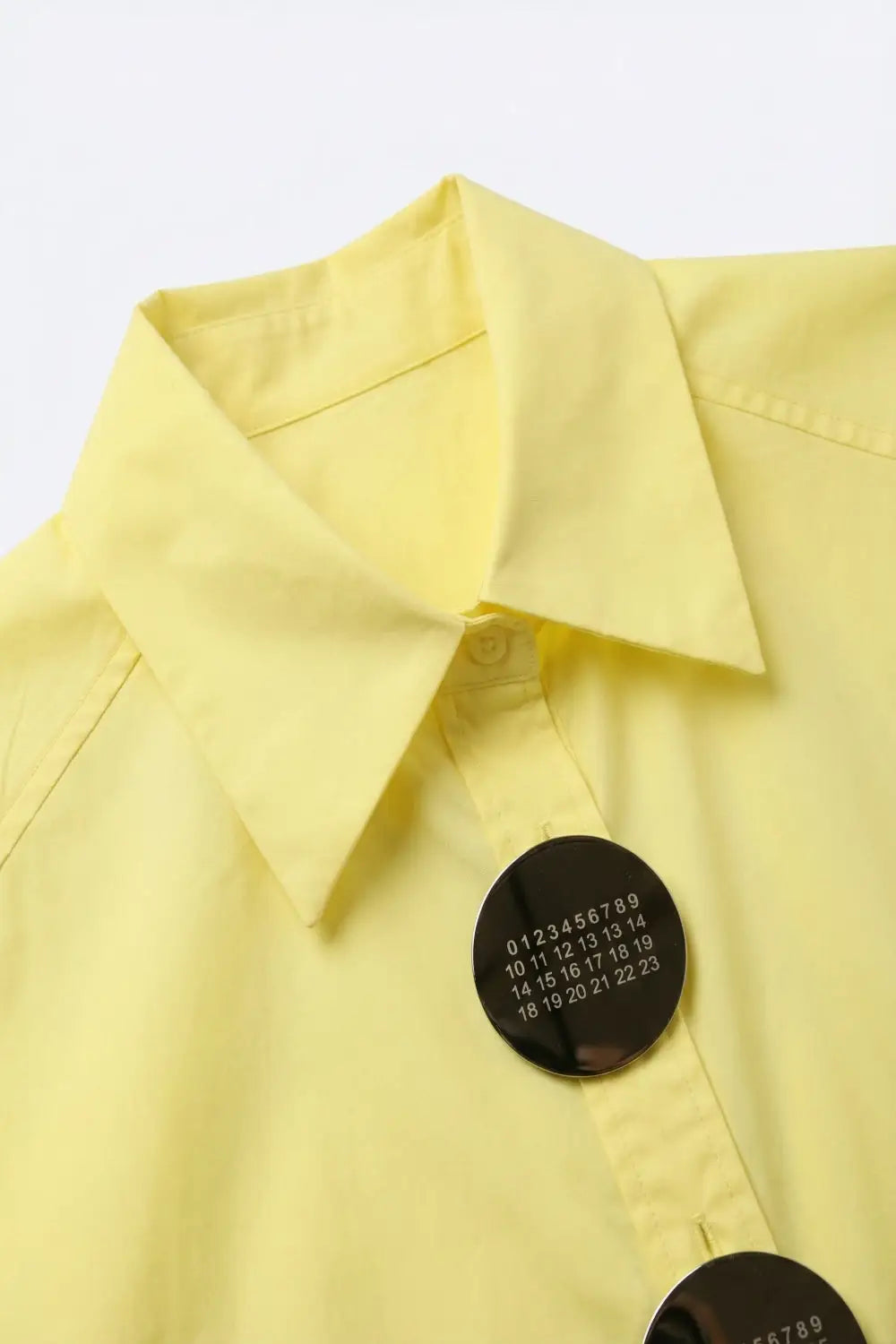 Yellow Oversized Button-Front Shirt - One Size / Yellow - Shirts